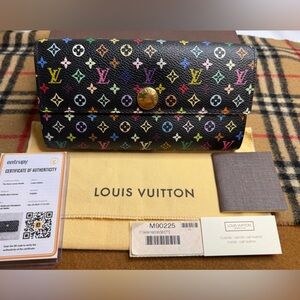 Louis Vuitton Multicolor Murakami Sarah Monogram Wallet